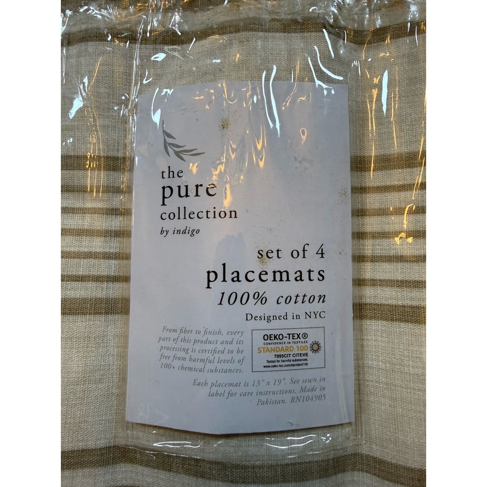 The Pure Collection By Indigo Set Of 4 Placemats